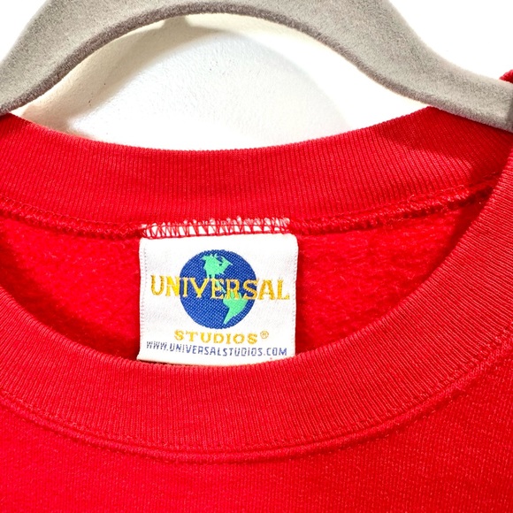 UNIVERSAL VINTAGE RED CREWNECK LOGO SWEATSHIRT - Picture 3 of 6